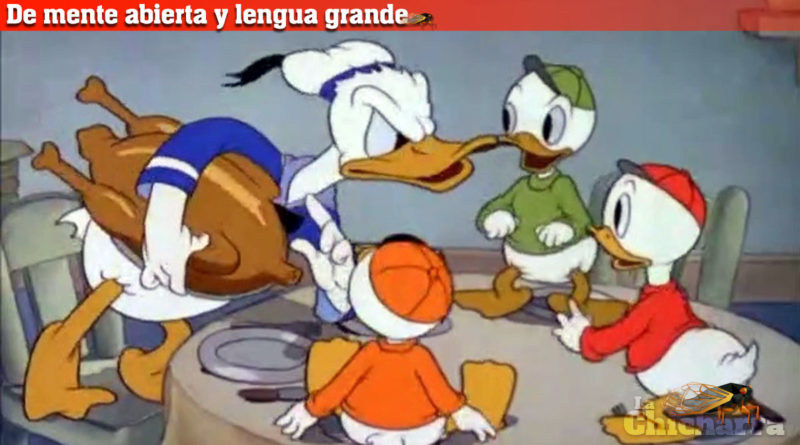 De mente abierta y lengua grande: El plato caricatura